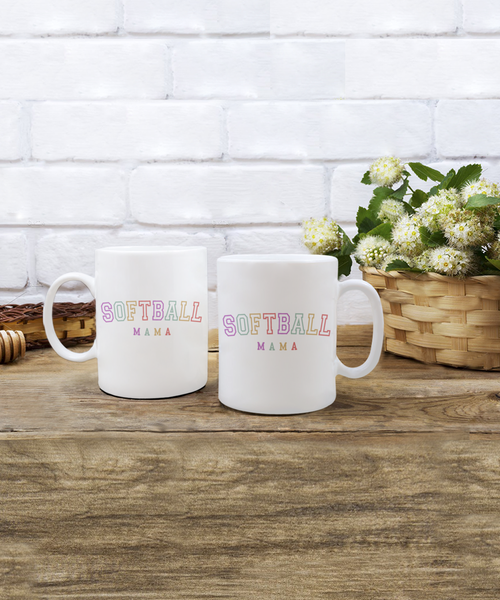 Softball Mama, Softball Mom, Softball Mug, Softball Cup, Softball Coach Gift, Softball Mom Mug, Gift for Mom, Mother's Day