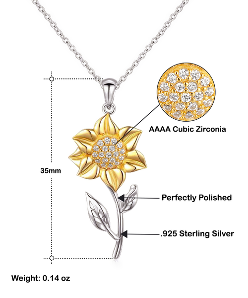 Adoptive Mom Gift Idea From Adopted Daughter Mother's Day Adoptive Parent Present Life Gave Me You Sunflower Necklace