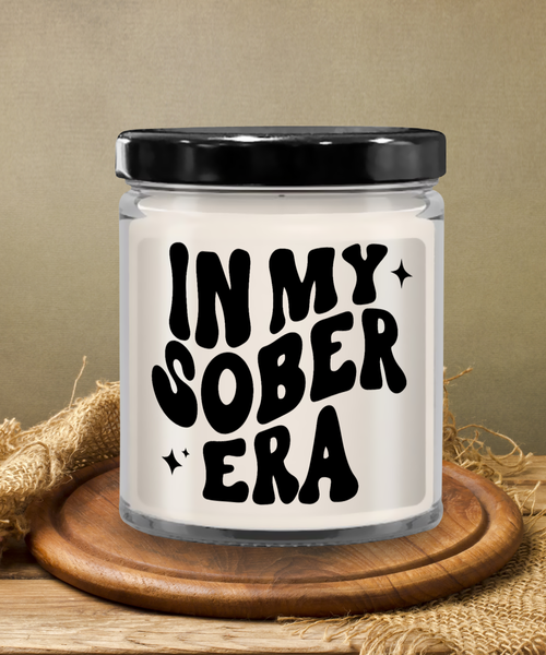 In My Sober Era 9 oz Vanilla Scented Soy Wax Candle