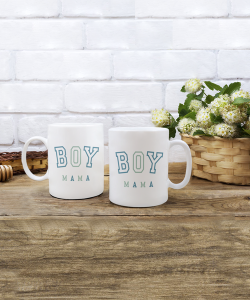 Boy Mama Mug, Mom of Boys, Expectant Mom Gift, Maternity Mug, Mother's Day Gift, Pregnancy Gift, To Mom From Son, Baby Shower Coffee Cup