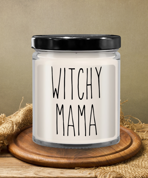 Witchy Mama Candle 9 oz Vanilla Scented Soy Wax Blend Candles Funny Gift