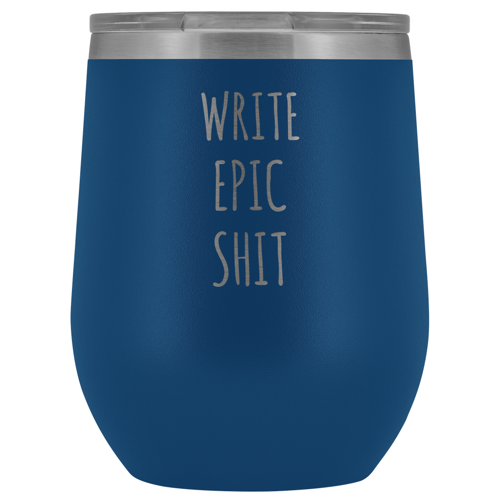 Funny Writer Gifts for Men for Women Author Tumbler Writer Stemless St –  Cute But Rude