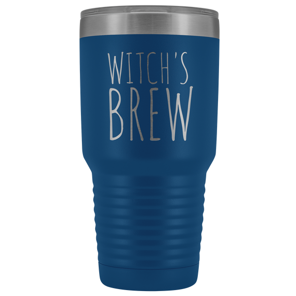 Witch's Brew Tumbler Funny Fall Halloween Gifts for Friends Metal Mug Insulated Hot Cold Travel Coffee Cup 30oz BPA Free