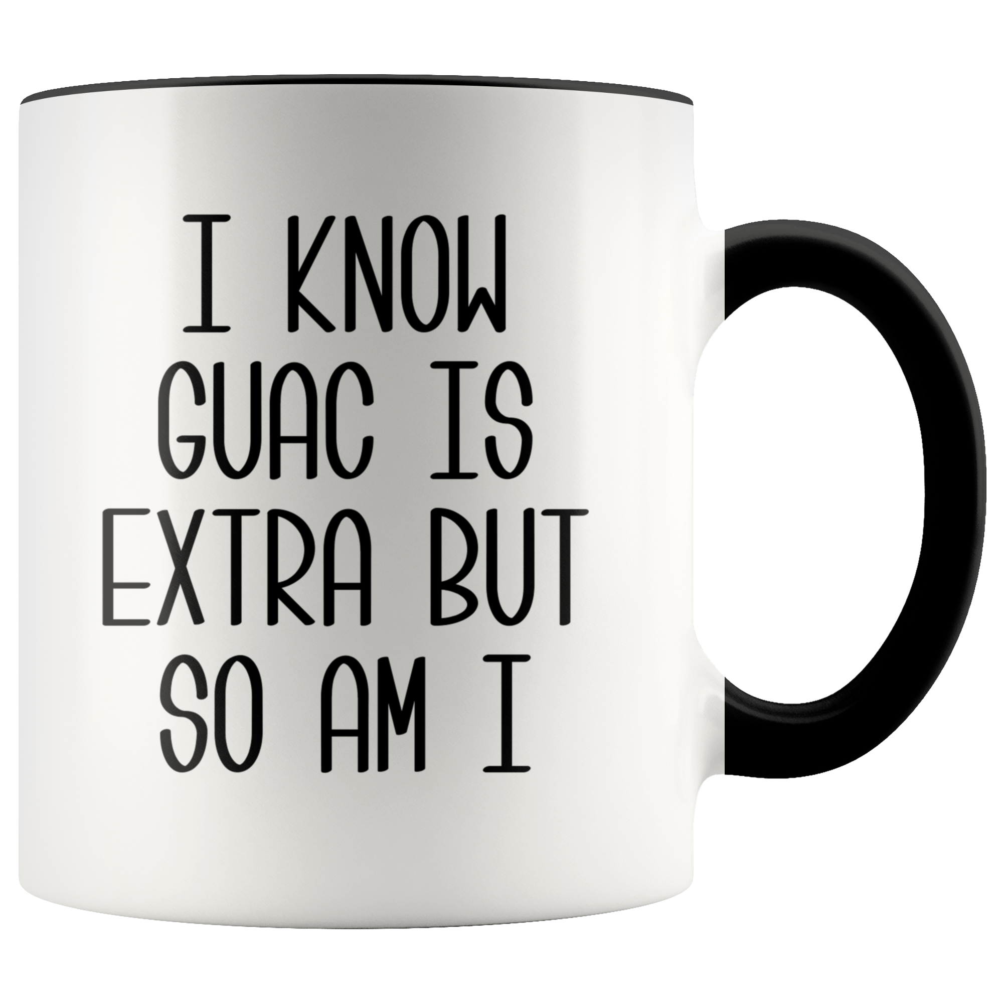 Avocado Mug Avocado Gifts Mugs with Sayings I Know Guac Is Extra AF Mug Funny Coffee Cup Guacamole Mugs with Quotes Funny Gifts for Friends
