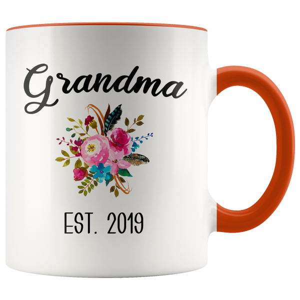 Grandma to be Mug Gifts for New Grandma Est 2019 Pregnancy Announcement for Grandparents Reveal to Grandparents