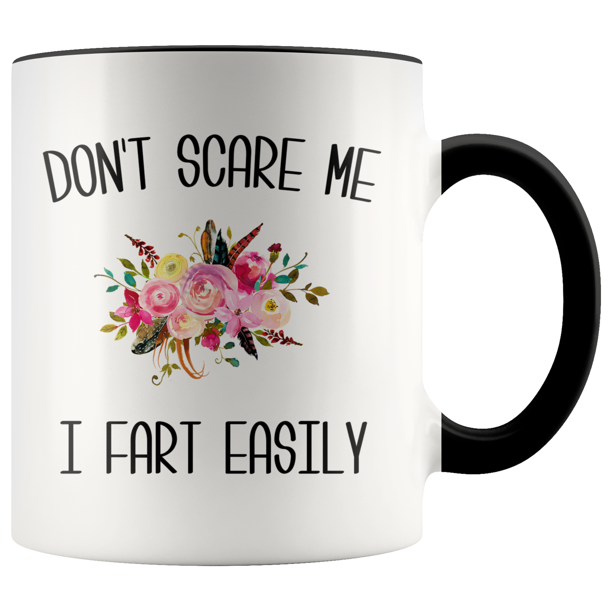 Funny Fart Mug Don't Scare Me I Fart Easily Coffee Cup Old Age Gag Gift Exchange Idea