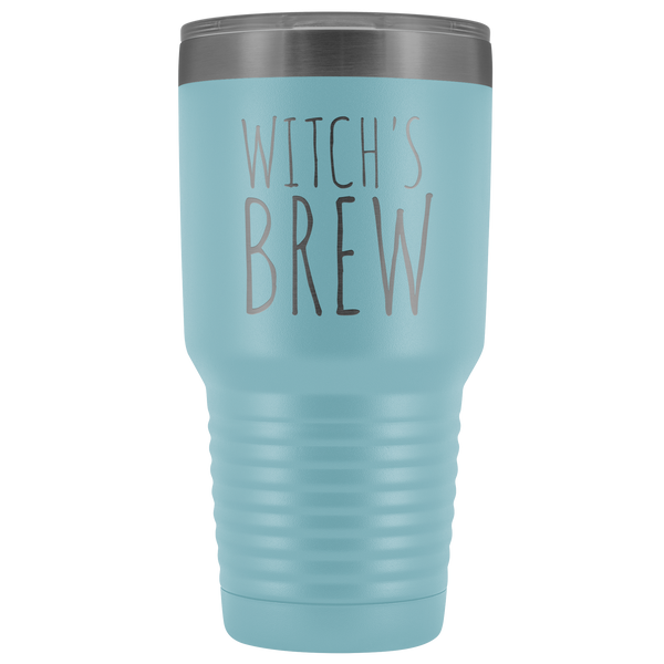 Witch's Brew Tumbler Funny Fall Halloween Gifts for Friends Metal Mug Insulated Hot Cold Travel Coffee Cup 30oz BPA Free