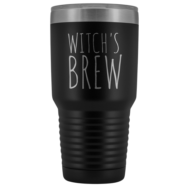 Witch's Brew Tumbler Funny Fall Halloween Gifts for Friends Metal Mug Insulated Hot Cold Travel Coffee Cup 30oz BPA Free