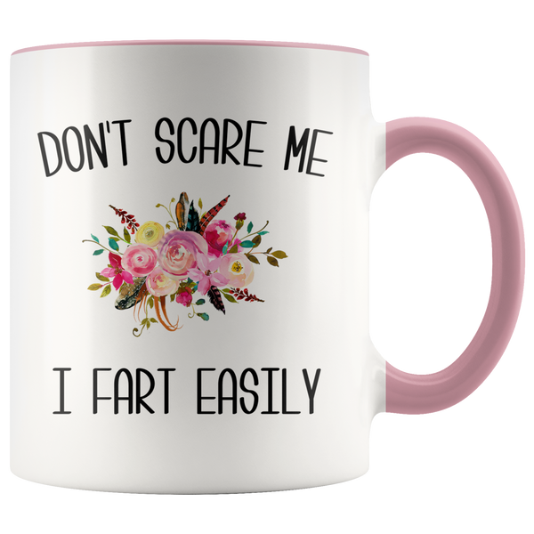 Funny Fart Mug Don't Scare Me I Fart Easily Coffee Cup Old Age Gag Gift Exchange Idea