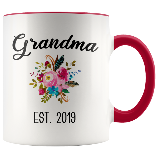 Grandma to be Mug Gifts for New Grandma Est 2019 Pregnancy Announcement for Grandparents Reveal to Grandparents
