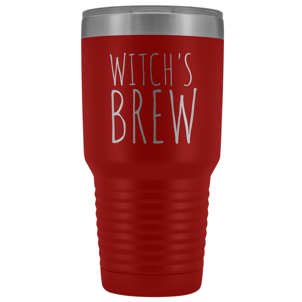 Witch's Brew Tumbler Funny Fall Halloween Gifts for Friends Metal Mug Insulated Hot Cold Travel Coffee Cup 30oz BPA Free