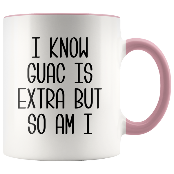 Avocado Mug Avocado Gifts Mugs with Sayings I Know Guac Is Extra AF Mug Funny Coffee Cup Guacamole Mugs with Quotes Funny Gifts for Friends